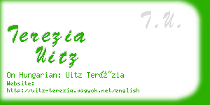 terezia uitz business card